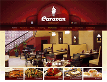 Tablet Screenshot of caravanrestaurantuae.com